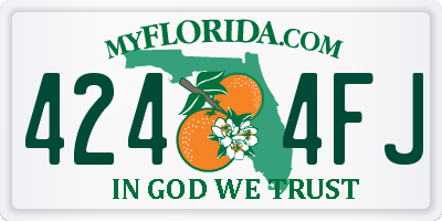 FL license plate 4244FJ