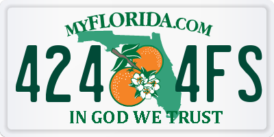 FL license plate 4244FS