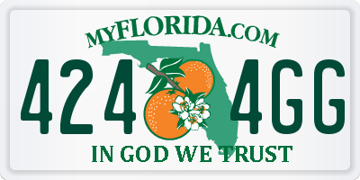 FL license plate 4244GG