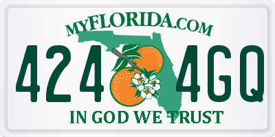 FL license plate 4244GQ