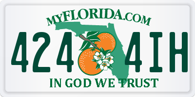 FL license plate 4244IH