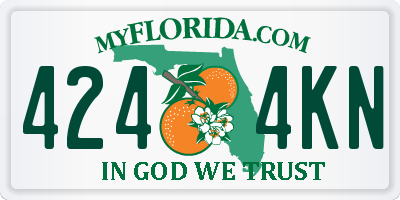 FL license plate 4244KN