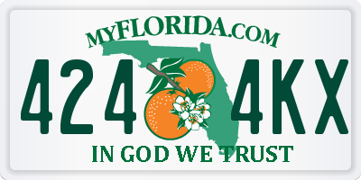 FL license plate 4244KX