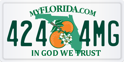 FL license plate 4244MG