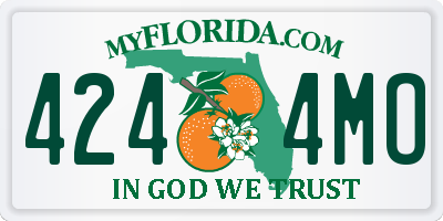 FL license plate 4244MO