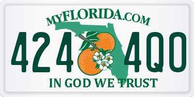 FL license plate 4244QO