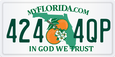 FL license plate 4244QP