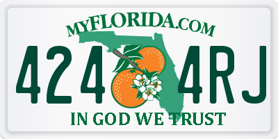 FL license plate 4244RJ