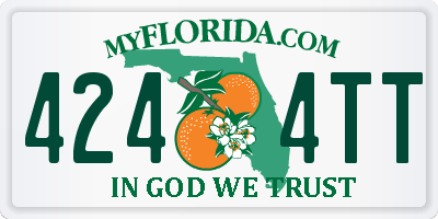 FL license plate 4244TT