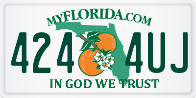 FL license plate 4244UJ