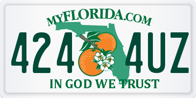 FL license plate 4244UZ