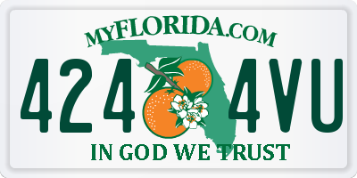 FL license plate 4244VU