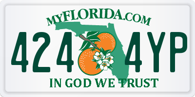 FL license plate 4244YP