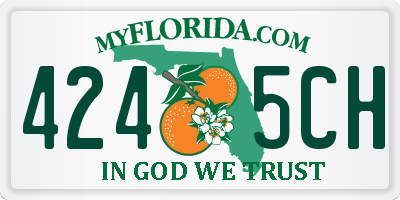 FL license plate 4245CH