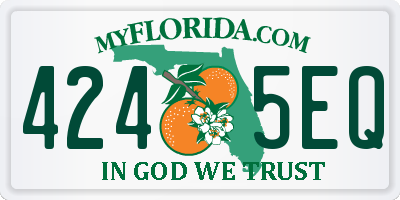 FL license plate 4245EQ