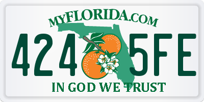 FL license plate 4245FE