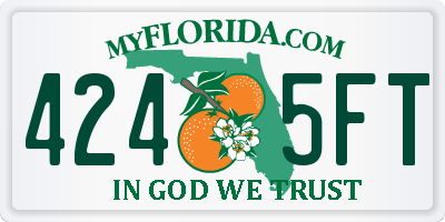 FL license plate 4245FT