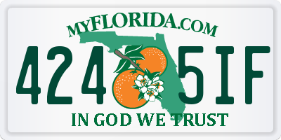 FL license plate 4245IF