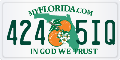 FL license plate 4245IQ