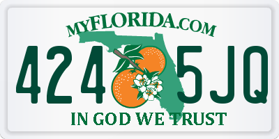 FL license plate 4245JQ