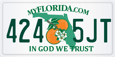 FL license plate 4245JT