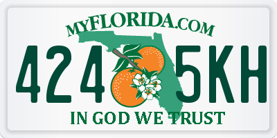 FL license plate 4245KH