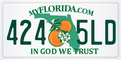 FL license plate 4245LD