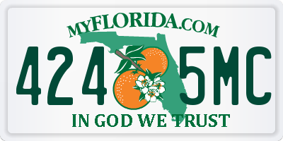 FL license plate 4245MC