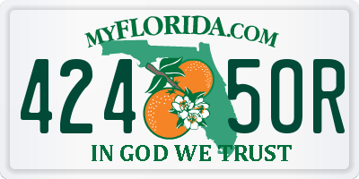 FL license plate 4245OR