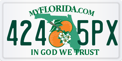 FL license plate 4245PX