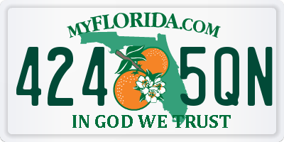 FL license plate 4245QN
