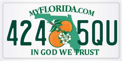 FL license plate 4245QU