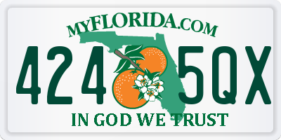 FL license plate 4245QX
