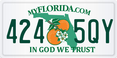 FL license plate 4245QY