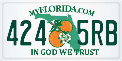 FL license plate 4245RB