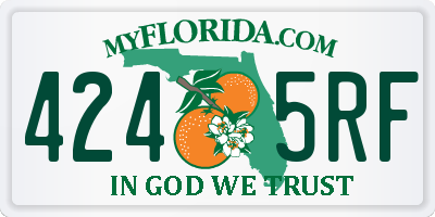 FL license plate 4245RF