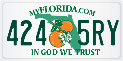 FL license plate 4245RY