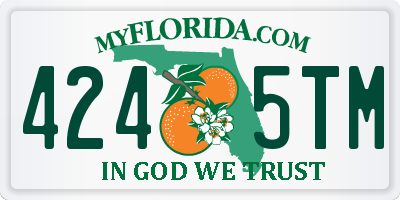 FL license plate 4245TM