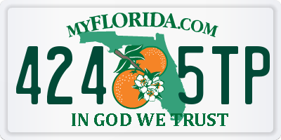 FL license plate 4245TP