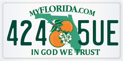FL license plate 4245UE