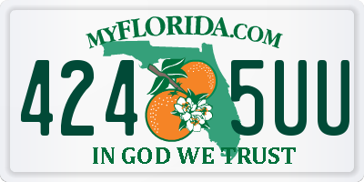 FL license plate 4245UU