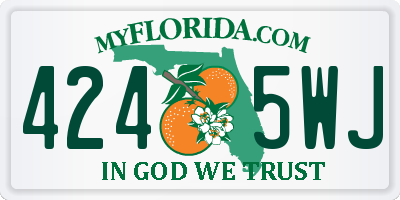 FL license plate 4245WJ