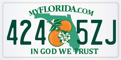 FL license plate 4245ZJ