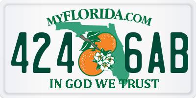 FL license plate 4246AB
