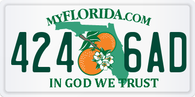 FL license plate 4246AD
