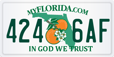 FL license plate 4246AF