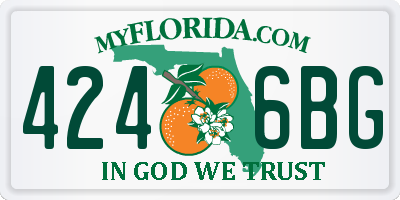FL license plate 4246BG