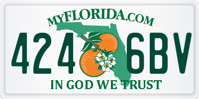 FL license plate 4246BV