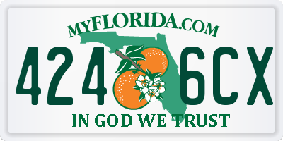FL license plate 4246CX
