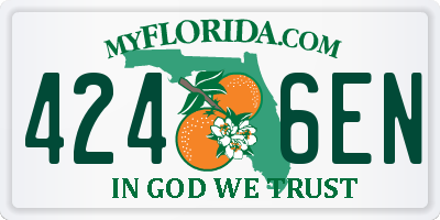 FL license plate 4246EN